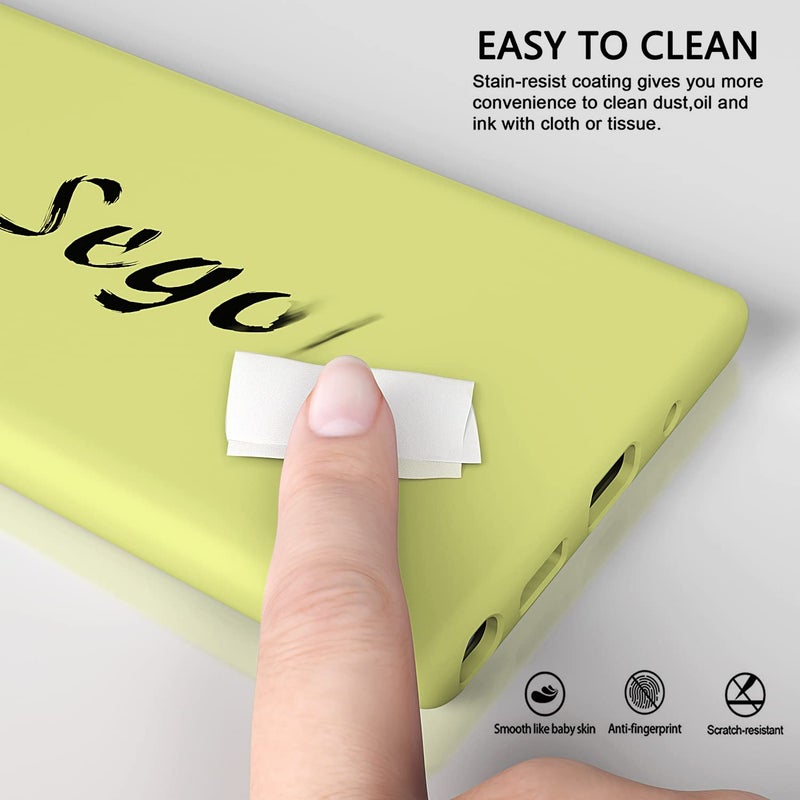 E Segoi Designed for Galaxy Note 10 Plus Case, Liquid Silicone Gel Rubber Shockproof Case Soft Microfiber Cloth Lining Cushion Compatible with Galaxy Note 10+ Plus 6.8 inch (2019) (White) - Image 3
